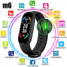 Фітнес браслет FitPro Smart Band M6 (смарт годинник, пульсоксиметр, пульс). Колір: чорний
