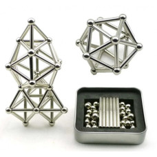 Магнітний конструктор Buckyballs n Buckybars, 64 деталі