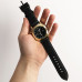 Годинник наручний Panerai Black ремінець чорний (репліка)