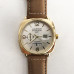 Годинник наручний Panerai White ремінець коричневий (репліка)
