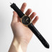 Годинник наручний Ulysse Nardin-Maxi Marine Black ремінець чорний (репліка)
