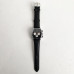 Годинник наручний Vacheron Constantin (репліка). Колір: чорний ремінь, чорний циф.