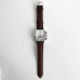 Годинник наручний Vacheron Constantin (репліка). Колір: коричневий ремінь, білий циф.