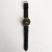 Годинник наручний Emporio Armani Black ремінець чорний (репліка)