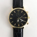Годинник наручний Emporio Armani Black ремінець чорний (репліка)