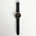 Годинник наручний Omega Black ремінець чорний (репліка)