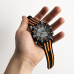 Годинник наручний QUAMER, dual time, ремінець каучук. Колір помаранчевий