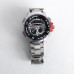 Годинники наручні QUAMER в коробці, браслет карбон, dual time, waterproof з червоними вставками
