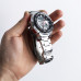 Годинники наручні QUAMER в коробці, браслет карбон, dual time, waterproof з червоними вставками