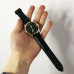 Годинник наручний Rolex Black ремінець чорний (репліка)