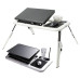 Складаний столик для ноутбука LD-09 E-Table, столик з охолодженням 2 USB кулера