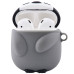 Чохол для AirPods силіконовий сірий Пінгвін