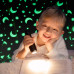 Плед, що світиться в темряві, плюшеве покривало Blanket kids Magic Star 150х100 см флісова ковдра. Колір: синій