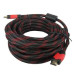 Кабель HDMI - HDMI 10m посилений в обмотці 10м шнур