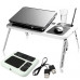 Складаний столик для ноутбука LD-09 E-Table, столик з охолодженням 2 USB кулера