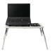 Складаний столик для ноутбука LD-09 E-Table, столик з охолодженням 2 USB кулера