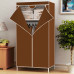 Шафа складна тканинна STORAGE WARDROBE KM-105 на 2 секції | Шафа розбірна з тканини | органайзер для одягу (106х45х170). Колір: коричневий