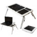 Складаний столик для ноутбука LD-09 E-Table, столик з охолодженням 2 USB кулера