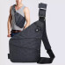 Сумка тактична Cross Body месенджер із тканини. Колір: чорний