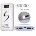 Портативне мобільне заряджання Power Bank 30000/9600mAh UKC, Умб зарядне power bank. Колір: білий