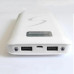 Портативне мобільне заряджання Power Bank 30000/9600mAh UKC, Умб зарядне power bank. Колір: білий