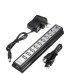 Розгалужувач USB HUB на 10 портів з активною зарядкою 220V. Колір чорний