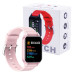Смарт годинник Smart Watch T96 стильний із захистом від вологи та пилу з вимірюванням температура тіла. Колір: рожевий