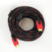 Кабель HDMI - HDMI 10m посилений в обмотці 10м шнур